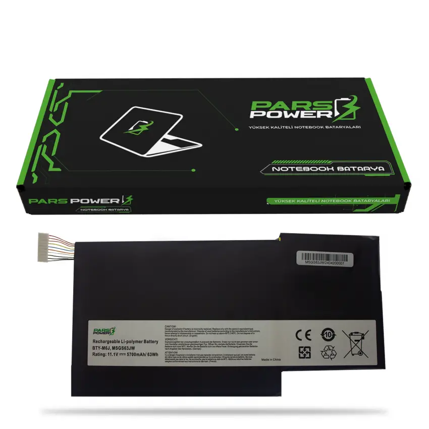 Msi GF63 Thin 10SCSR-658XTR Batarya - Pil (Pars Power)
