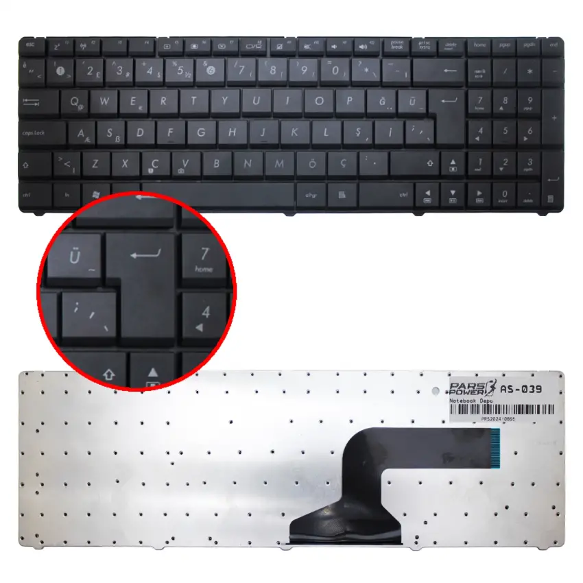 Asus 04GNV32KUS01-3, 04GNV33KTU00-3 Notebook Klavye (Siyah TR)