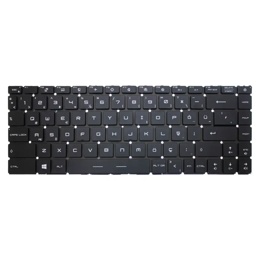 Msi Modern 15 A11SBL-444XTR Klavye Işıklı (Siyah TR)