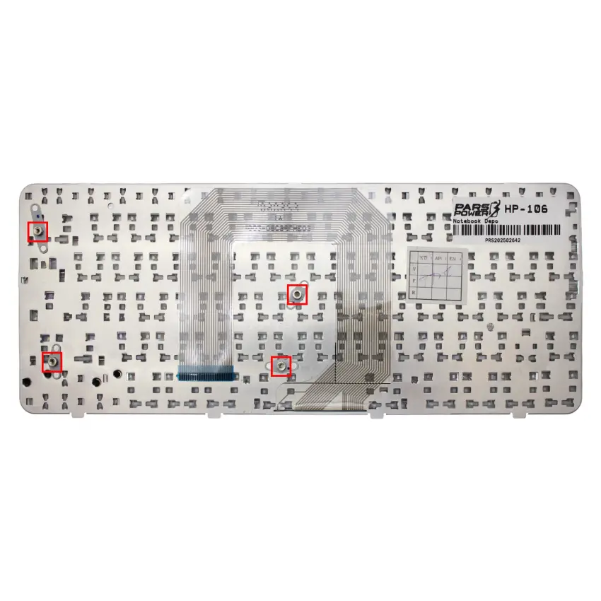 HP 615627-141, 615627-001 Notebook Klavye (Gümüş TR)