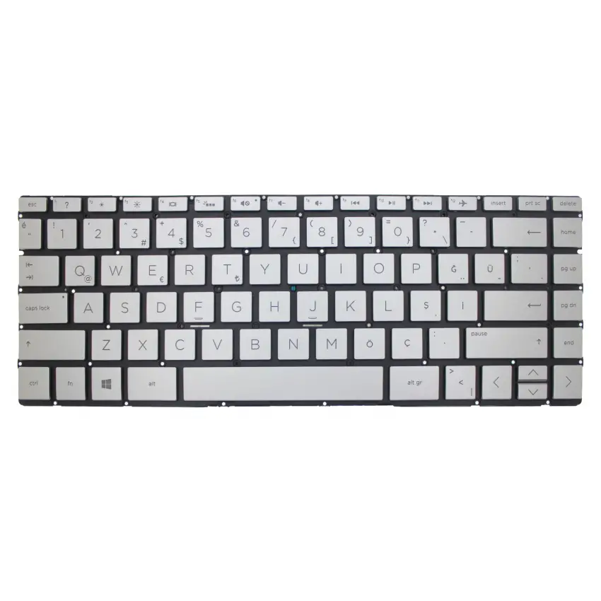 HP Envy L53415-001, L70933-001 Klavye Işıklı (Gümüş TR)
