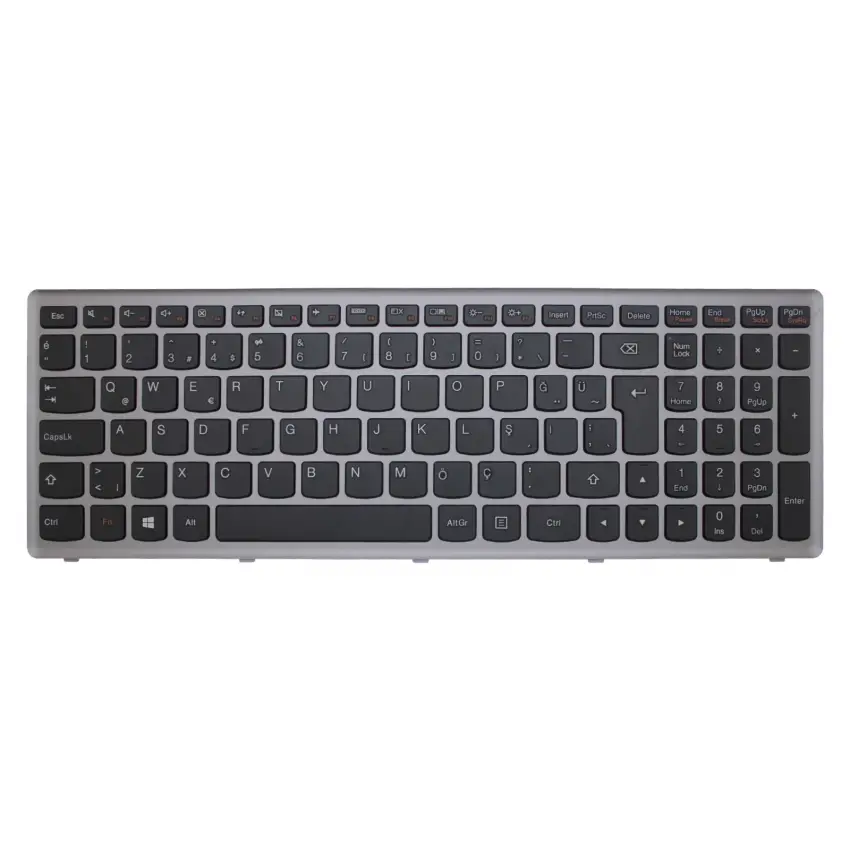 Lenovo P500, Z500, Z500A, Z500G, Z500T Notebook Klavye (Siyah TR)