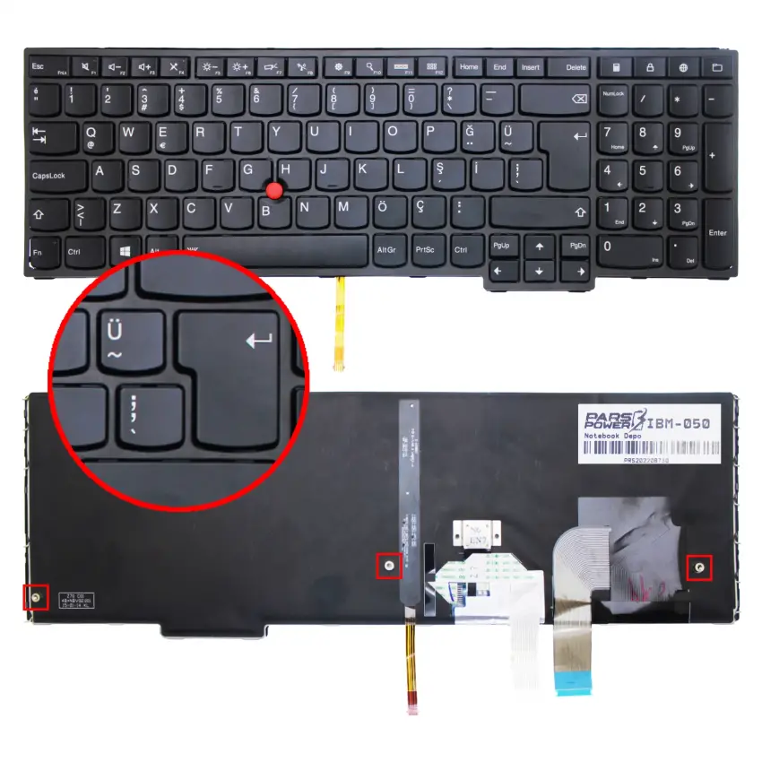 Lenovo PK1316V1A00 Notebook Klavye (Siyah TR)