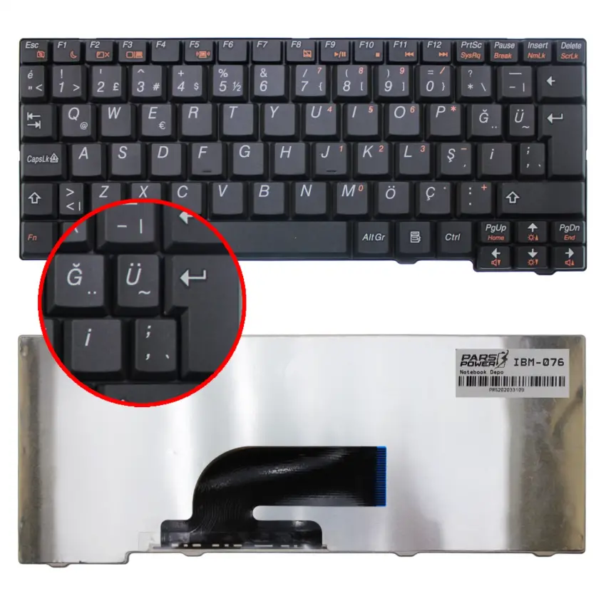 Lenovo ideaPad V103803-2BS1-US, S1N-T6500 Klavye (Siyah TR)