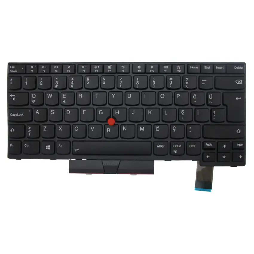 Lenovo ThinkPad T470, A475 Klavye Işıklı (Siyah TR)