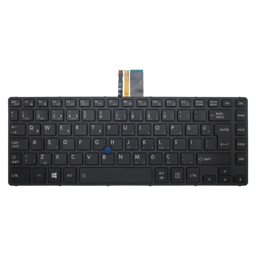 Toshiba Satellite A30-D-14H Ultrabook Klavye Işıklı (Siyah TR)