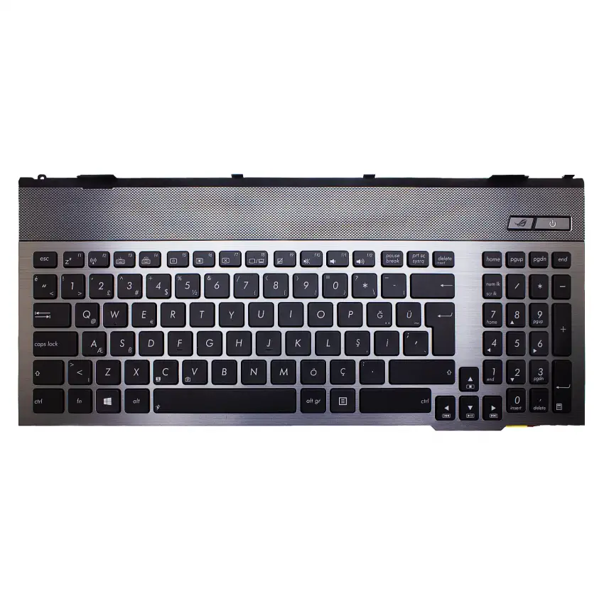 Asus G55 Notebook Klavye (Kasalı Işıklı Siyah TR)