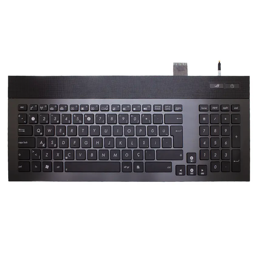 Asus G74SX-3D Notebook Klavyesi (Kasalı Siyah TR)