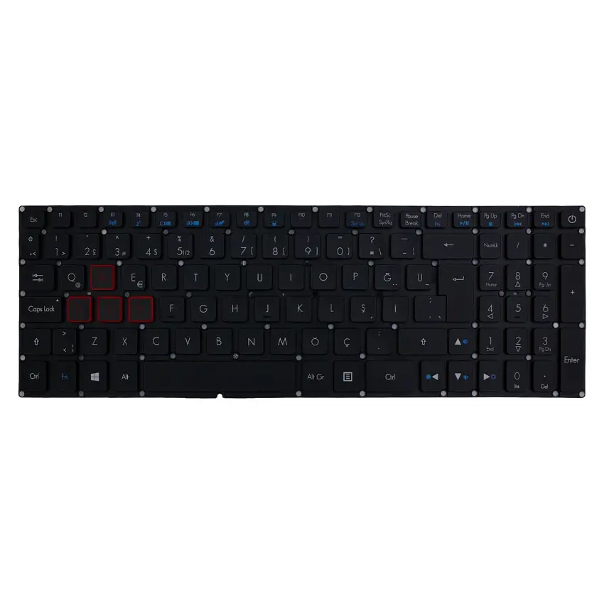Acer Predator Helios 300 PH315-51 N17C1 Klavye Işıklı (Siyah TR)
