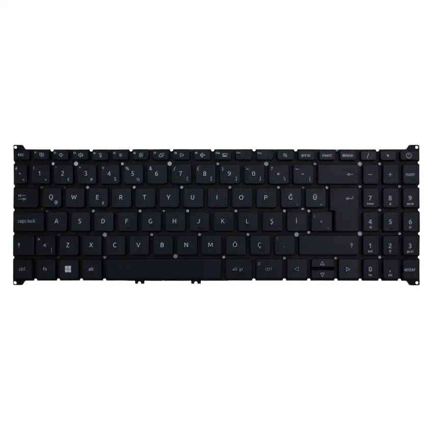 Acer Aspire 3 A315-510P Klavye (Siyah TR)