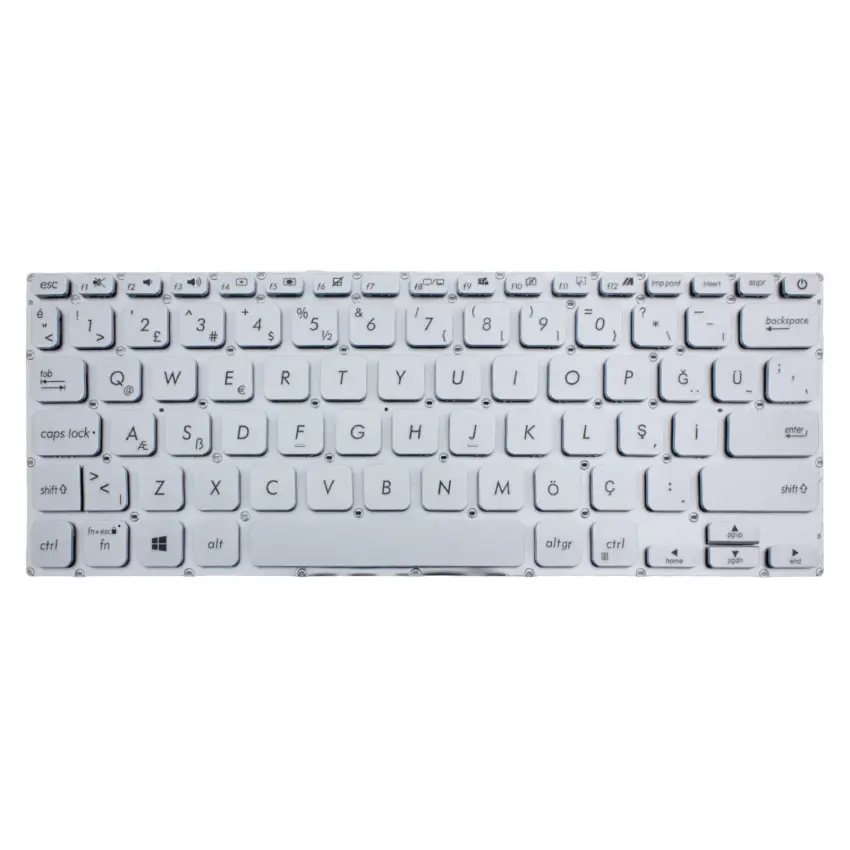 Asus 13N1-A7M0401 Klavye (Gümüş TR)