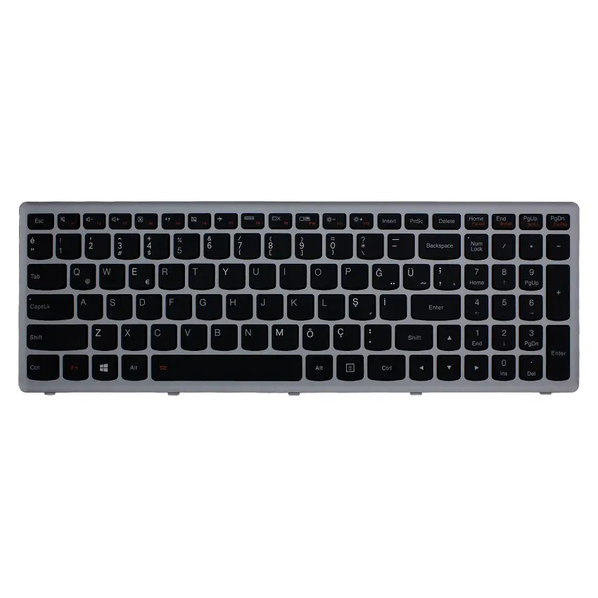 Lenovo T6A1-US, T6A1-TR Notebook Klavye (Siyah TR)