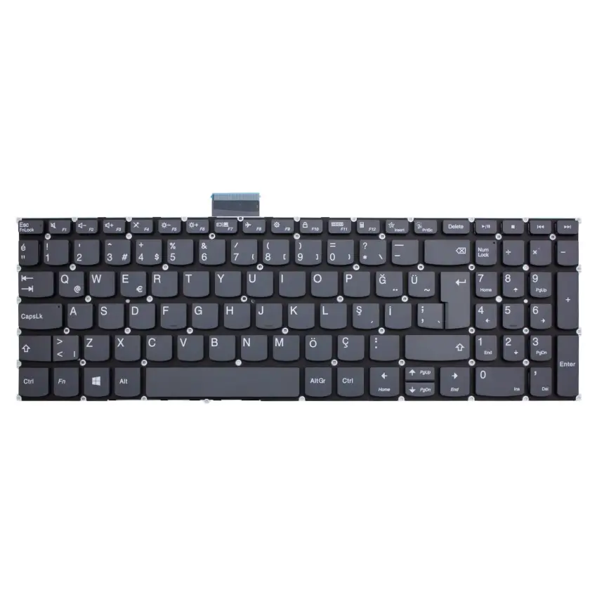 Lenovo V15 G2-ALC Type 82KD Klavye (Füme TR)