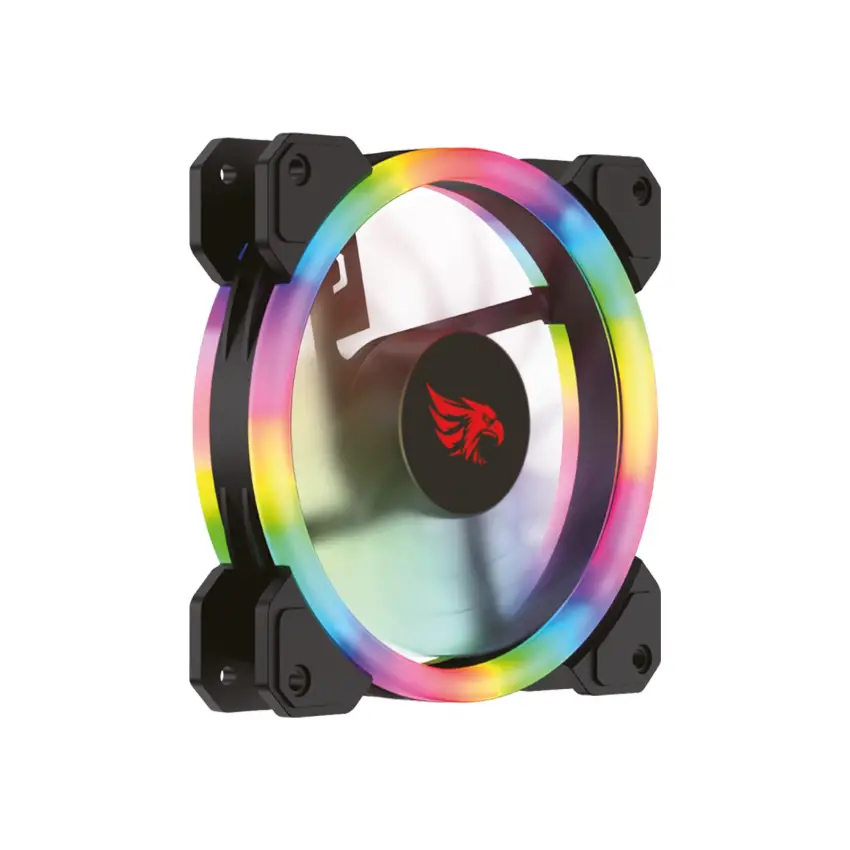 Gameagle GE-RBW12B Blast Zone 120mm Gökkuşağı RBW Led Fan - Performans Seri Sessiz Kasa Fanı (Siyah)