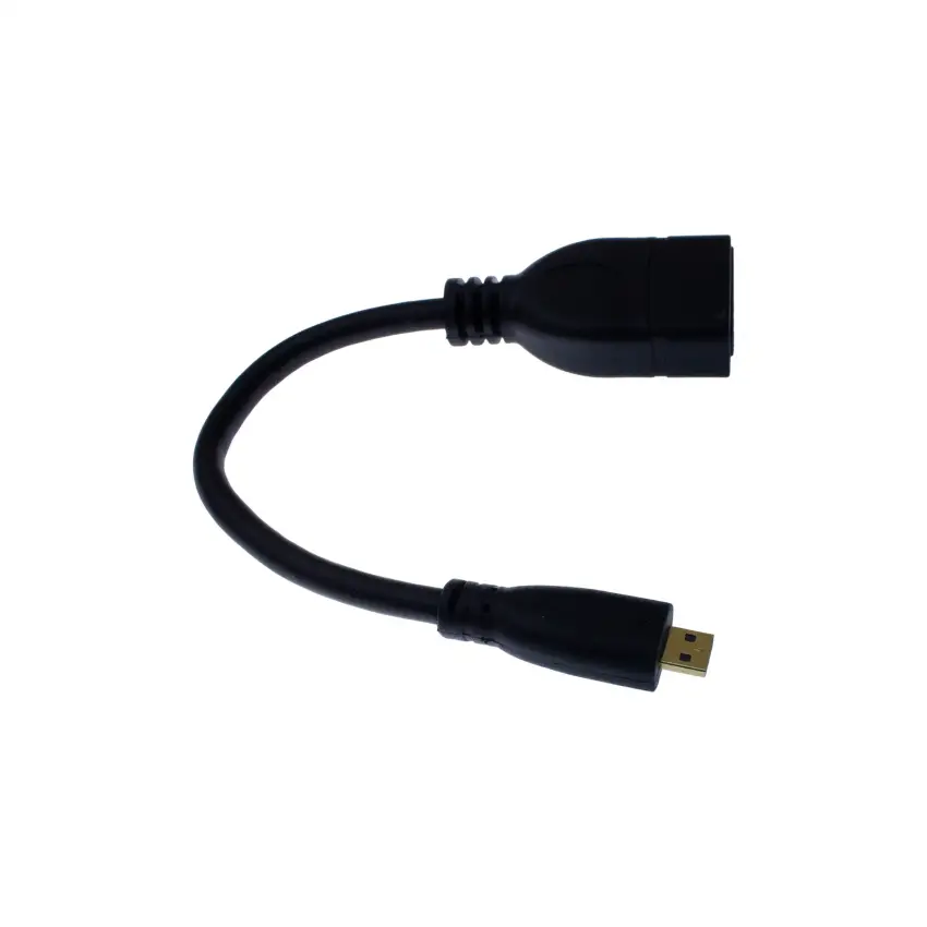 Micro HDMI (Erkek) to HDMI (Dişi), Altın Uçlu Kablolu Dönüştücü