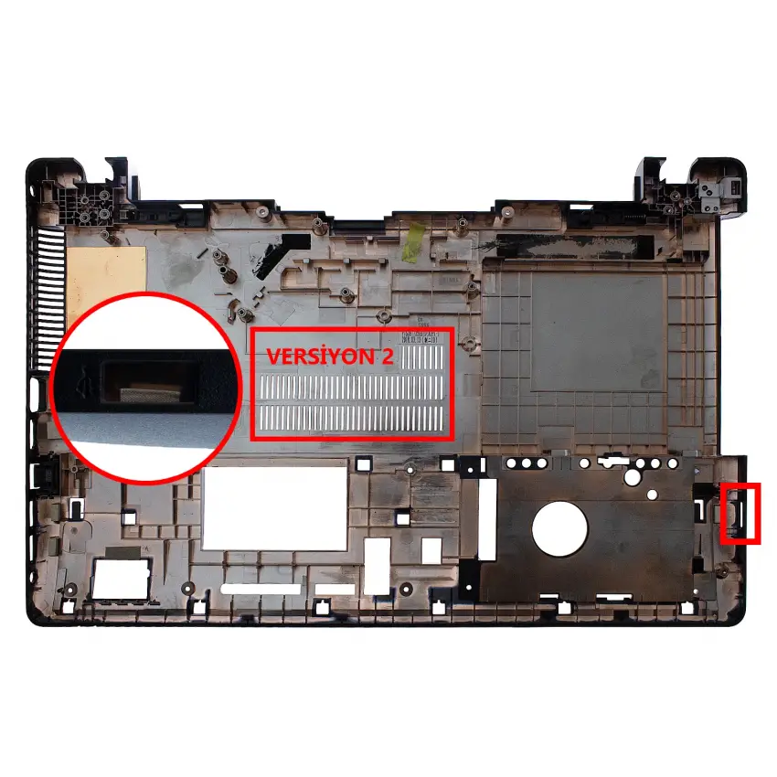 Asus X550C Notebook Uyumlu Alt Kasa