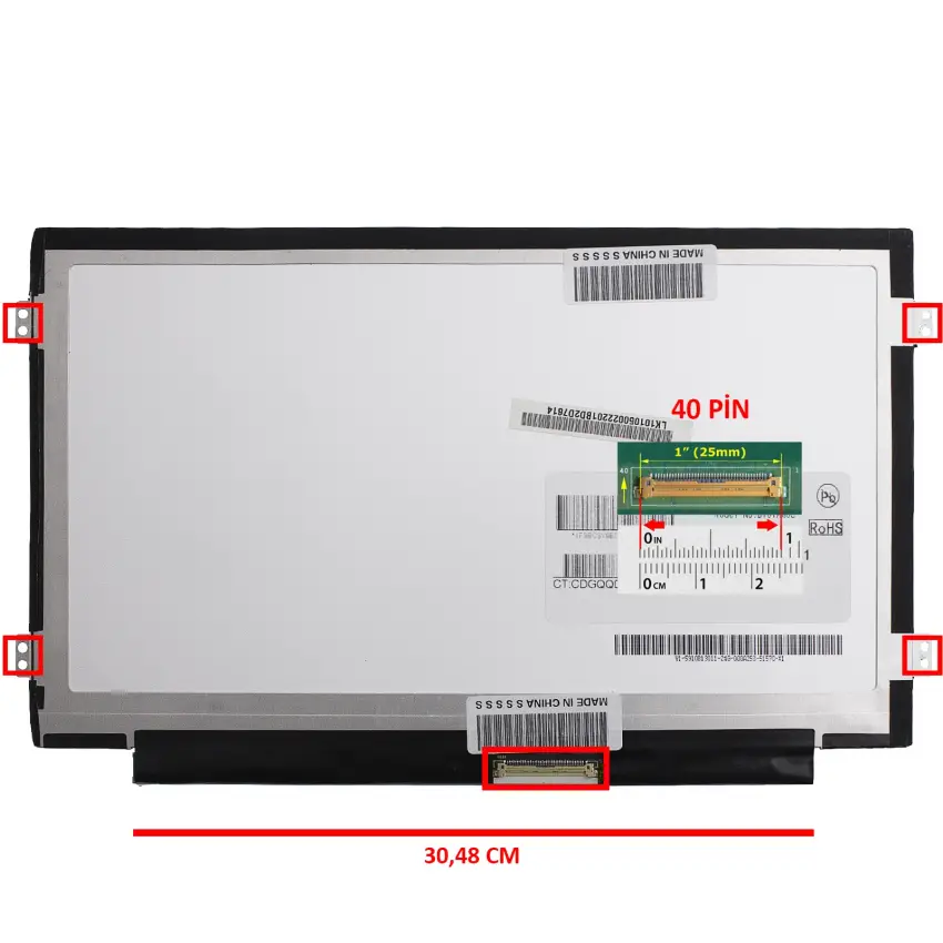 Acer ZH9 Uyumlu Notebook Led Ekran