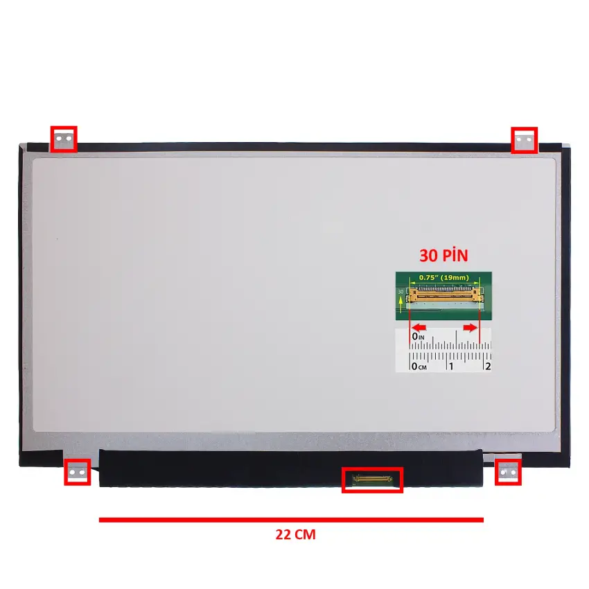 Acer TravelMate X349-M Uyumlu Notebook Led Ekran