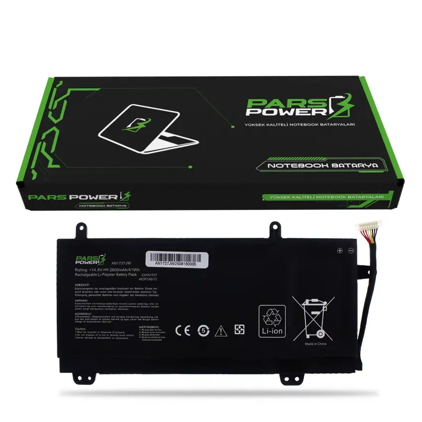 Asus ROG C41N1727, 4ICP7/48/70 Batarya - Pil (Pars Power)