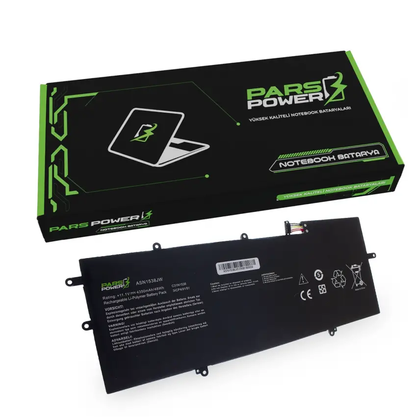 Asus ZenBook Flip C31N1538, 0B200-02080000 Batarya - Pil (Pars Power)