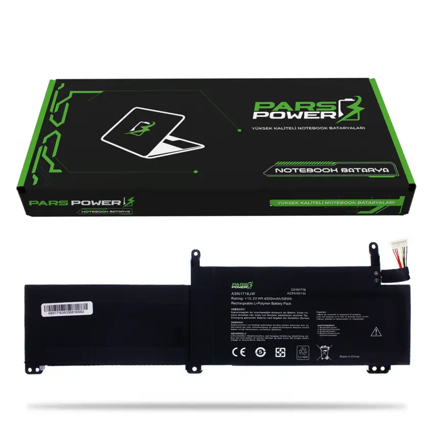 Asus ASN1716JW Batarya - Pil (Pars Power)