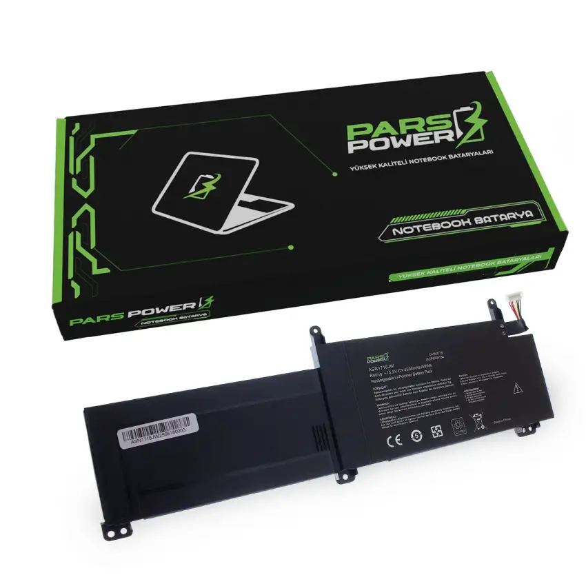 Asus FX503VD-BH51-CB, FX503VD-DM, FX503VD-DM019 Batarya - Pil (Pars Power)