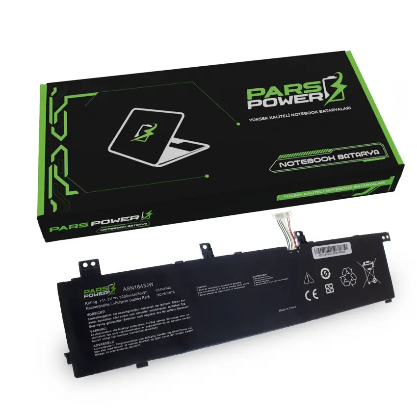 Asus VivoBook C31N1843, 3ICP5/58/78 Batarya - Pil (Pars Power)