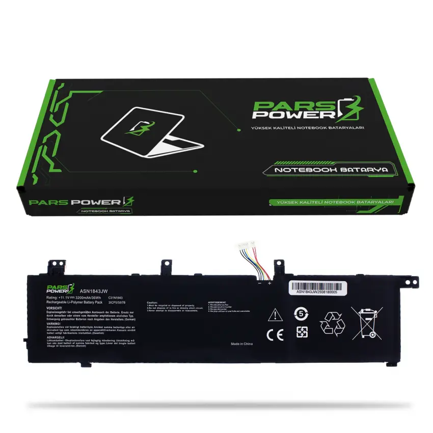 Asus S432FL-EB089T Batarya - Pil (Pars Power)