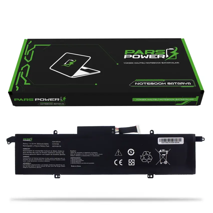 Asus ROG Zephyrus C41N1908 4ICP4 / 59/134 Batarya - Pil (Pars Power)