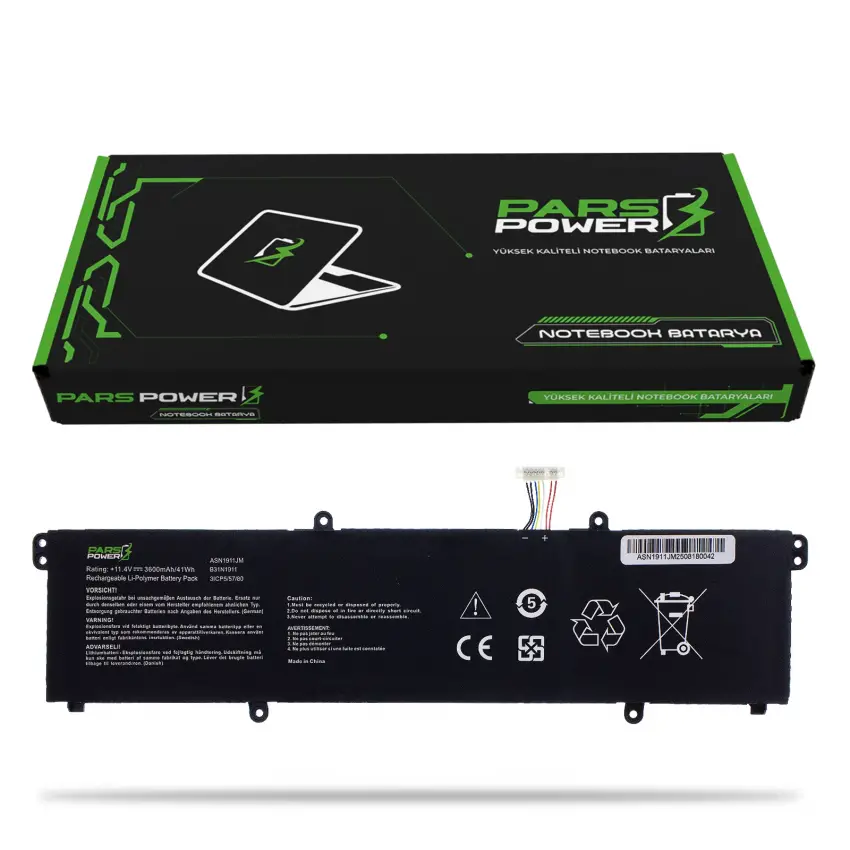 Asus VivoBook B31N1911 Batarya - Pil (Pars Power)