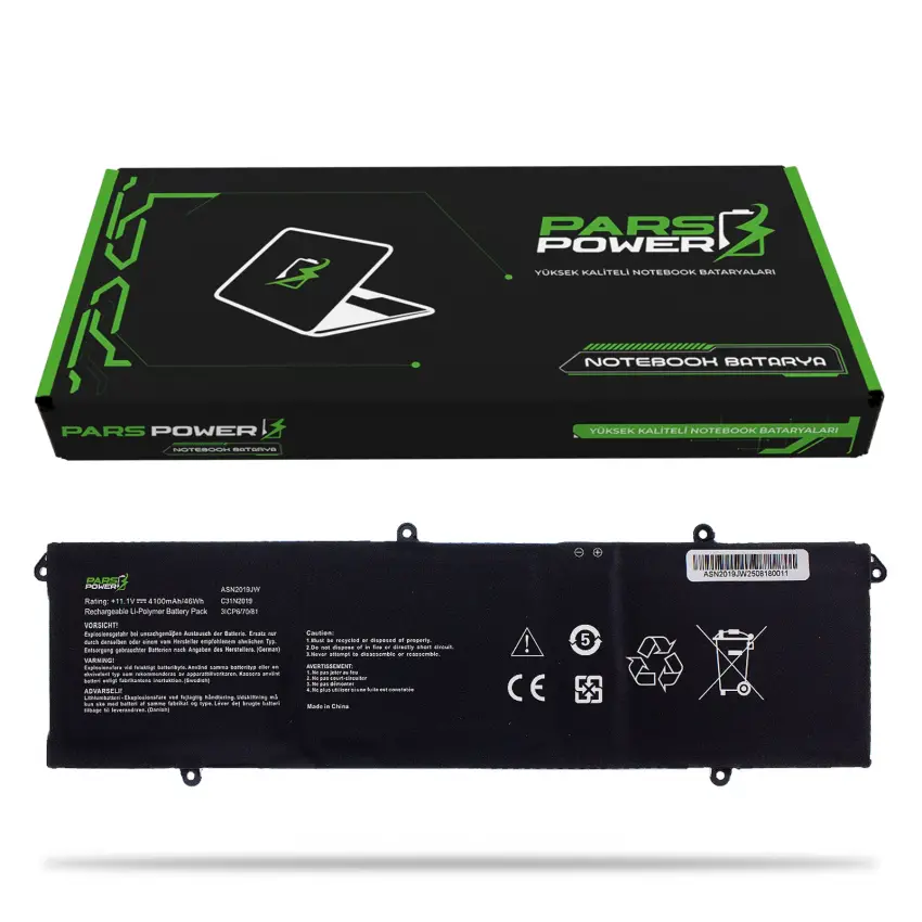 Asus VivoBook 16X K3604VA Batarya - Pil (Pars Power)