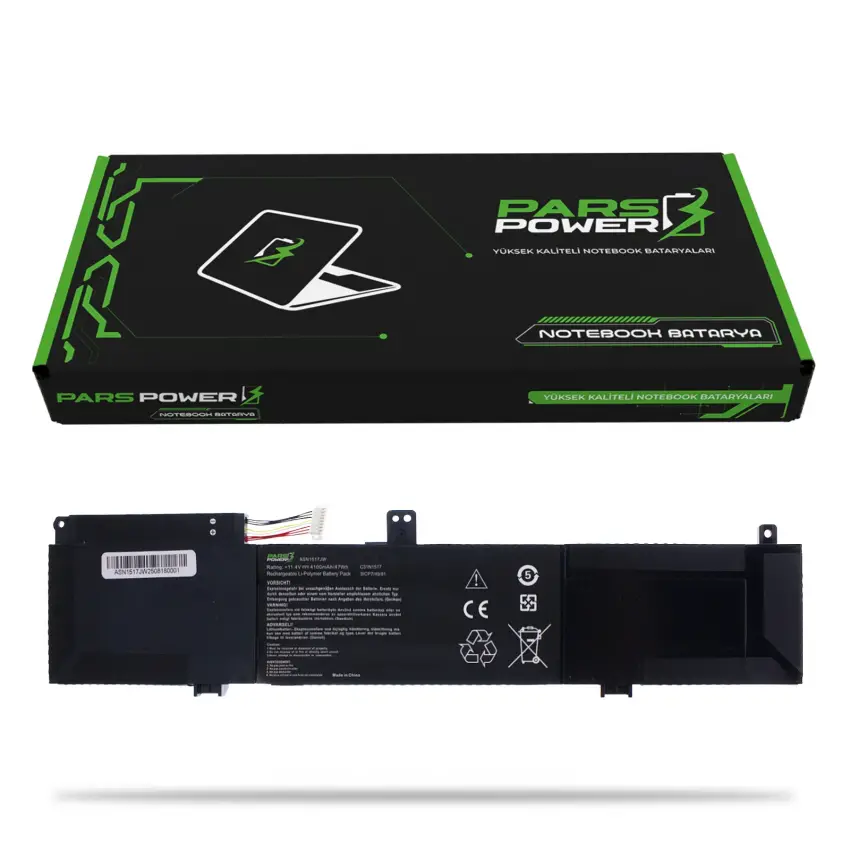 Asus VivoBook Flip C31N1517, 0B200-01840100 Batarya - Pil (Pars Power)