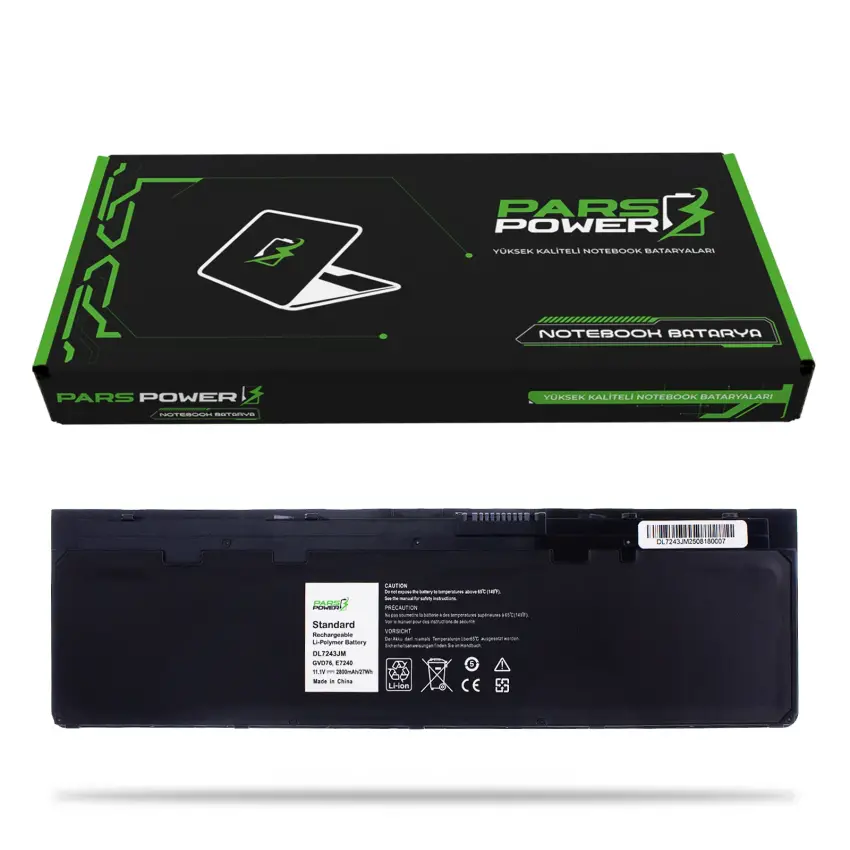 Dell Latitude E7240 Batarya - Pil (Pars Power)