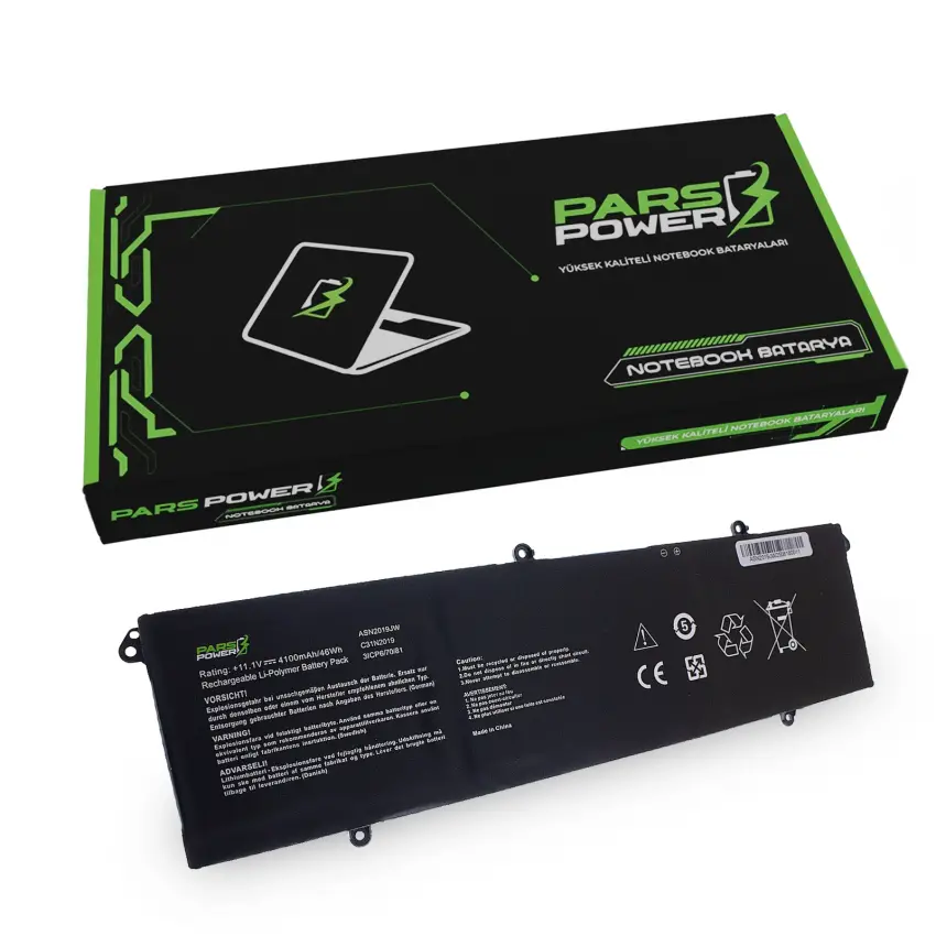 Asus Vivobook 16X WK3605VU-N1065W Batarya - Pil (Pars Power)