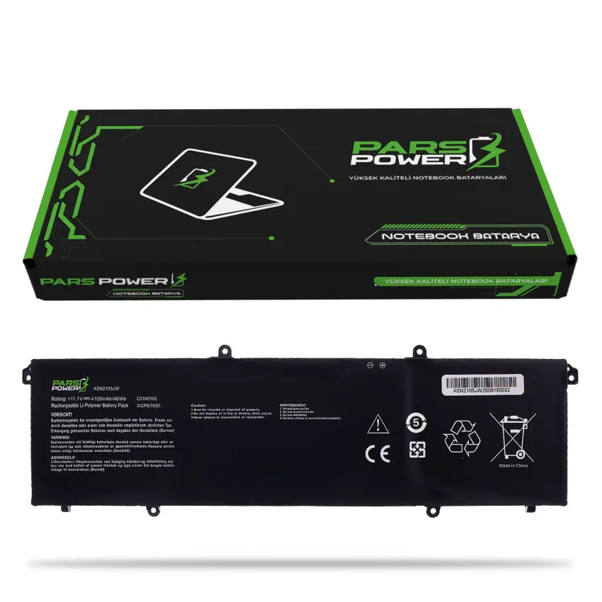 Asus VivoBook 16X K3604VA Batarya - Pil (Pars Power)