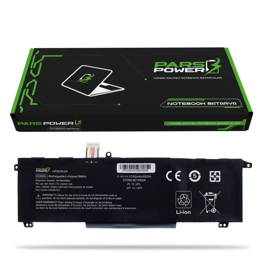 HP Omen TPN-Q236, TPN-Q238 Batarya - Pil (Pars Power)