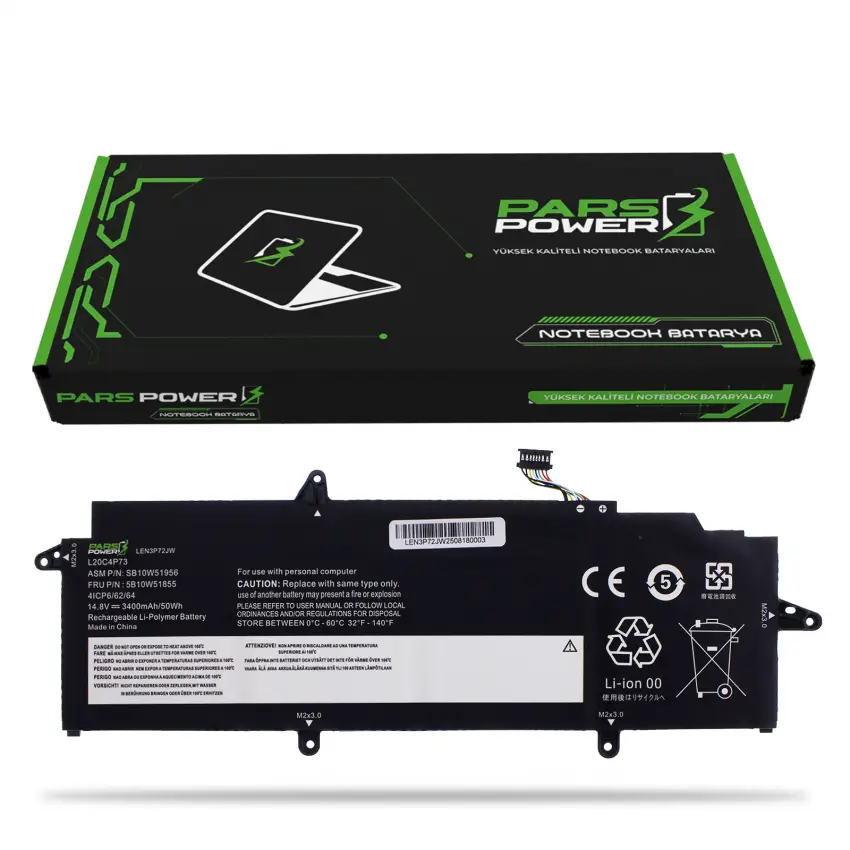 Lenovo ThinkPad X13 Gen 2 Type 20WL Batarya - Pil (Pars Power)