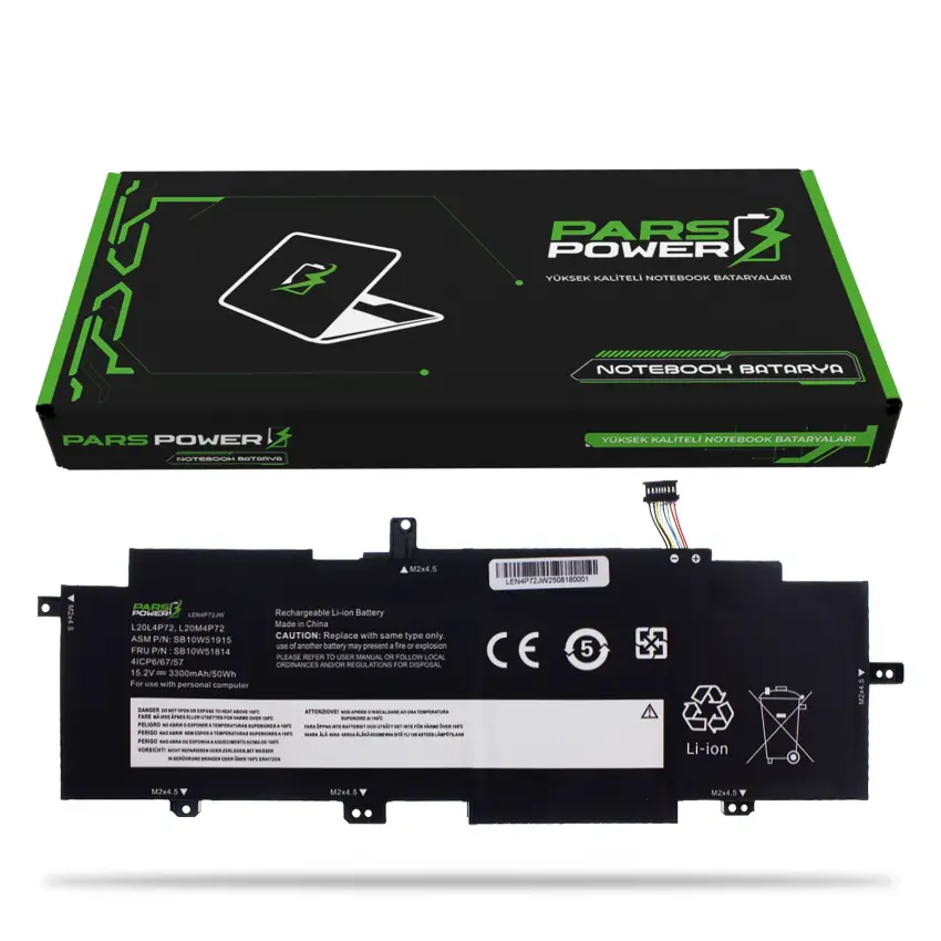 Lenovo ThinkPad L20C4P72 Batarya - Pil (Pars Power)