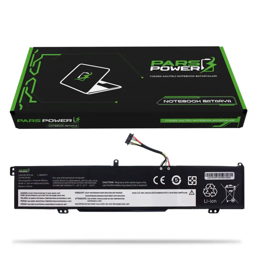 Lenovo IdeaPad L18C3PF1, L18M3PF1 Batarya - Pil (Pars Power)