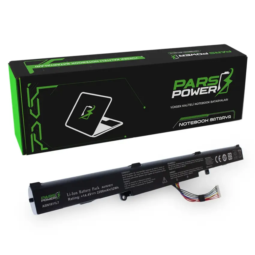 Asus A41N1611, A41LK9H Batarya - Pil (Pars Power)