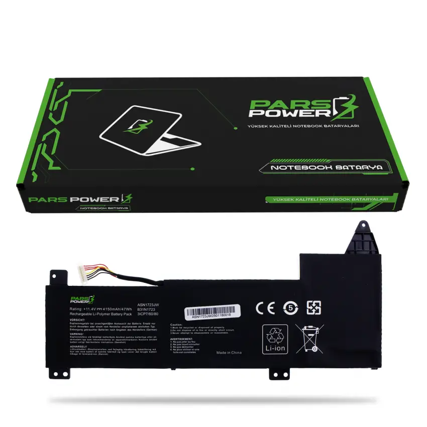 Asus VivoBook X570 Serisi B31N1723 Batarya - Pil (Pars Power)
