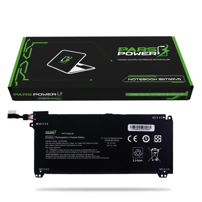 HP OMEN PG06XL, HPPG06JW Batarya - Pil (Pars Power)