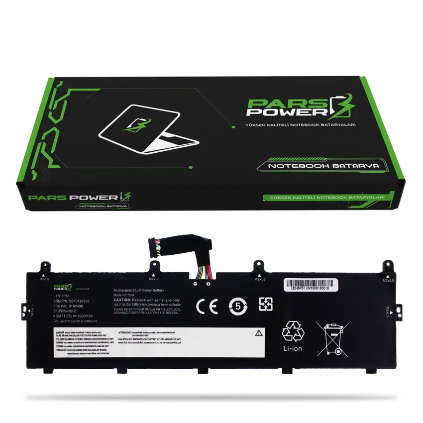 Lenovo ThinkPad P72 Type 20MC Batarya - Pil (Pars Power)