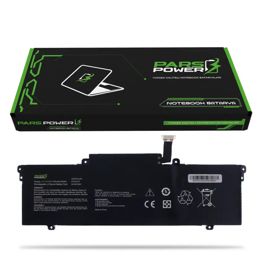 Asus ExpertBook B5402CBA-EB0073X Batarya - Pil (Pars Power)
