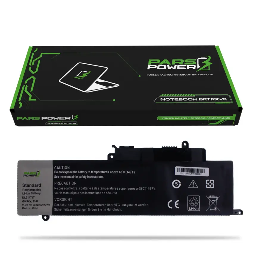 Dell Inspiron GK5KY, 4K8YH Batarya - Pil (Pars Power)