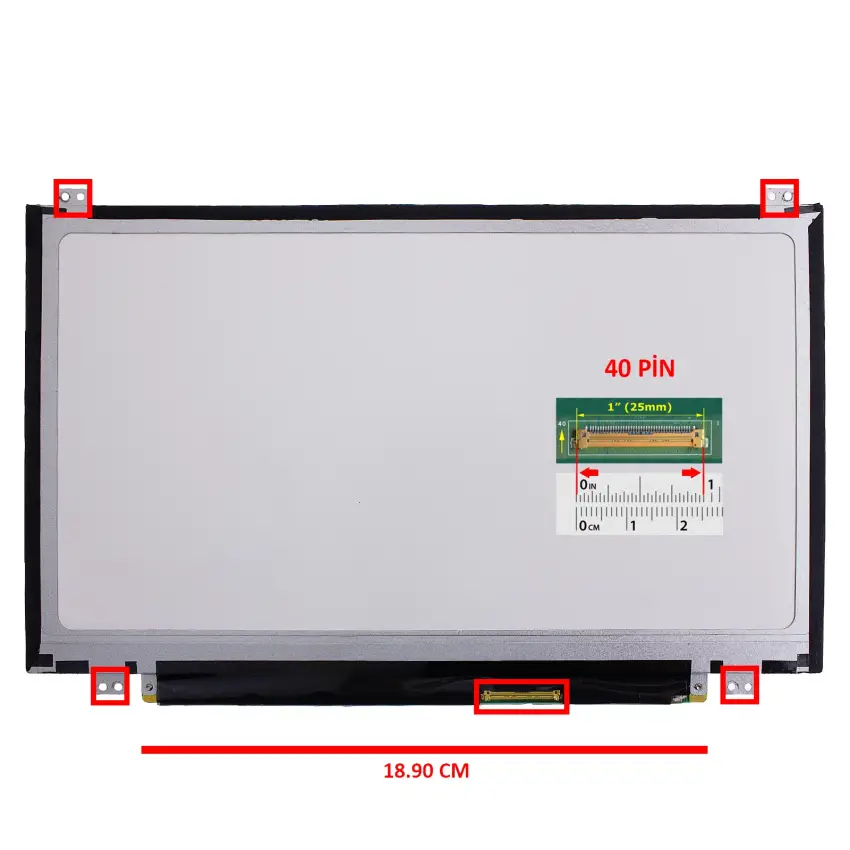 Acer Aspire ONE 722 Notebook Led Ekran