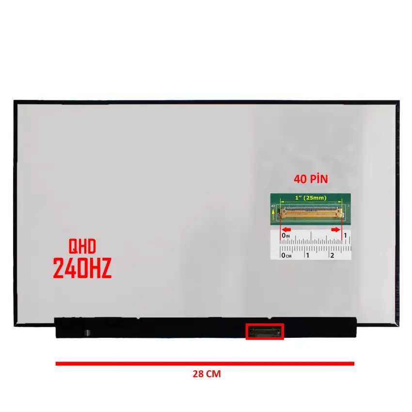 HP Omen 16-WF, 16-XF Serisi Lcd Led Ekran - Panel
