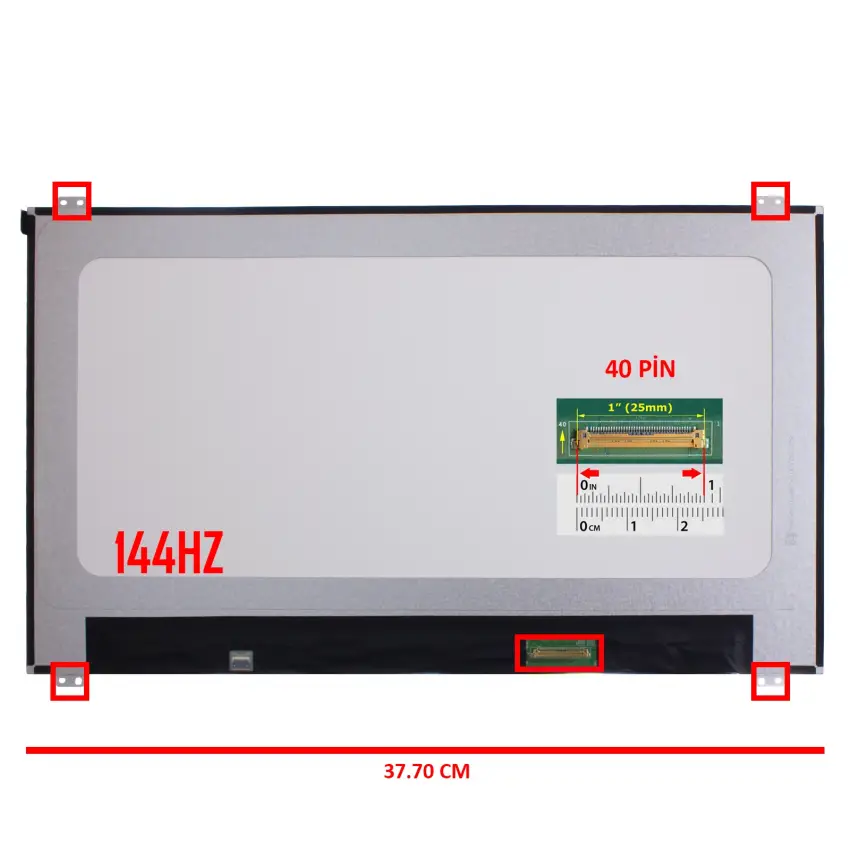 Casper Excalibur G780.1030-DFJ0X-B Lcd Led Ekran - Panel