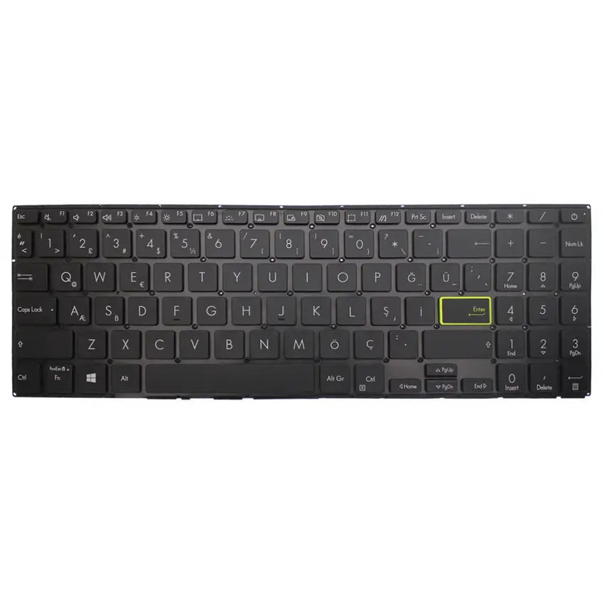 Asus 0KNB0-5127TU00 Klavye Işıklı (Siyah TR)