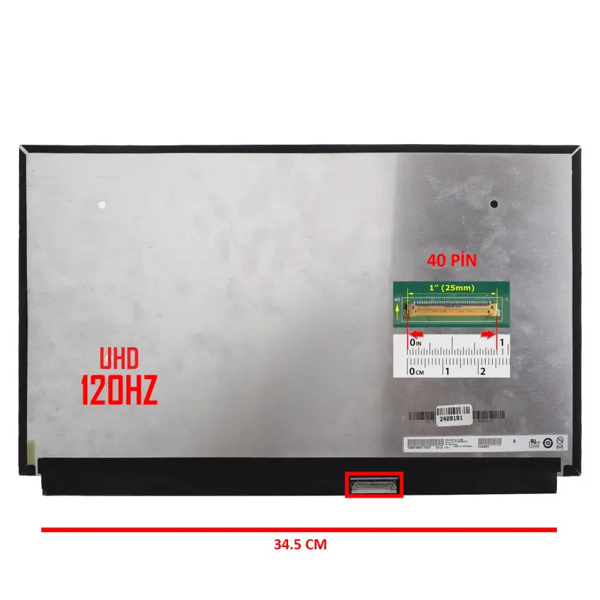 Asus Rog Zephyrus Duo 15 SE GX551 Lcd Led Ekran - Panel